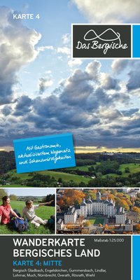 Bergisches Land (Mitte) - Wanderkarte 4