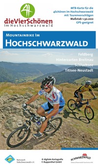 MTB-Karte Hochschwarzwald Die 4 Schönen, Feldberg, Hinterzarten-Breitnau, Schluchsee, Titisee-Neustadt