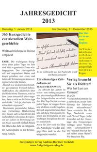 Jahresgedicht 2013