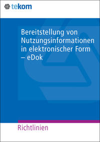 Bereitstellung von Nutzungsinformationen in elektronischer Form - eDok