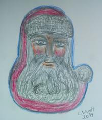 Der eingeschneite Weihnachtsmann