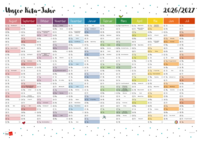 Wandkalender: Unser Kita-Jahr 2026/27