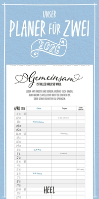 Unser Planer für Zwei - Paarplaner Kalender 2026