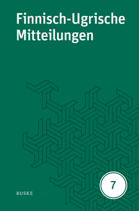 Finnisch-Ugrische Mitteilungen Band 7