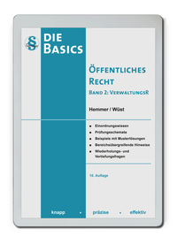 EBook Die Basics Öffentliches Recht Band 2: Verwaltungsrecht