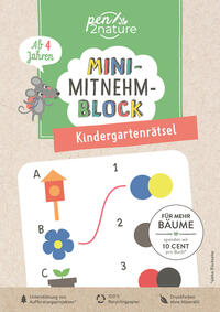 Mini-Mitnehm-Block Kindergartenrätsel