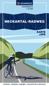 KOMPASS Fahrrad-Tourenkarte Neckartal-Radweg 1:50.000