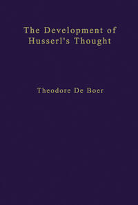 The Development of Husserl’s Thought
