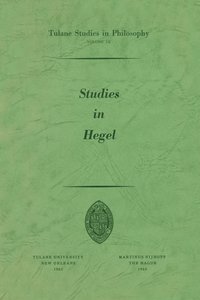 Studies in Hegel