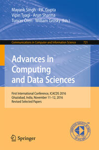 Advances in Computing and Data Sciences